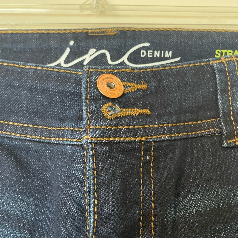 INC Dark Wash Denim Jeans - Picture 3 of 7